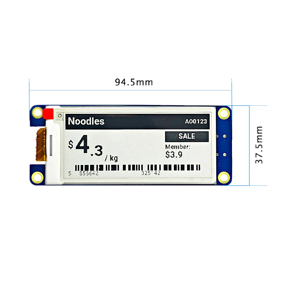 OLIGHKER 2.9'' E-paper Module Display Screen SPI Black+White Shelf Label Board For ESP32 With Wi-Fi Access Point Mode