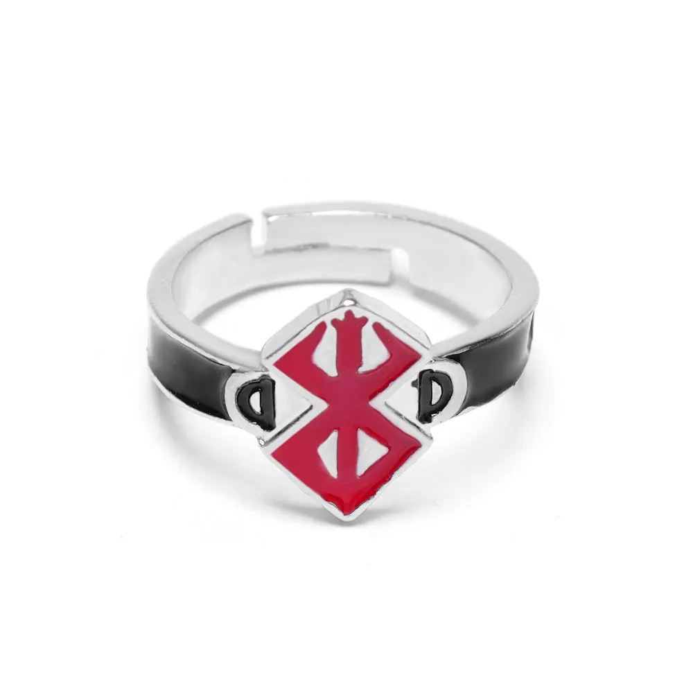 Anillo de juego Guts Sword Logo anillo ajustable el guerrero loco de la mitología vikinga nórdica joyería para regalo de hombres
