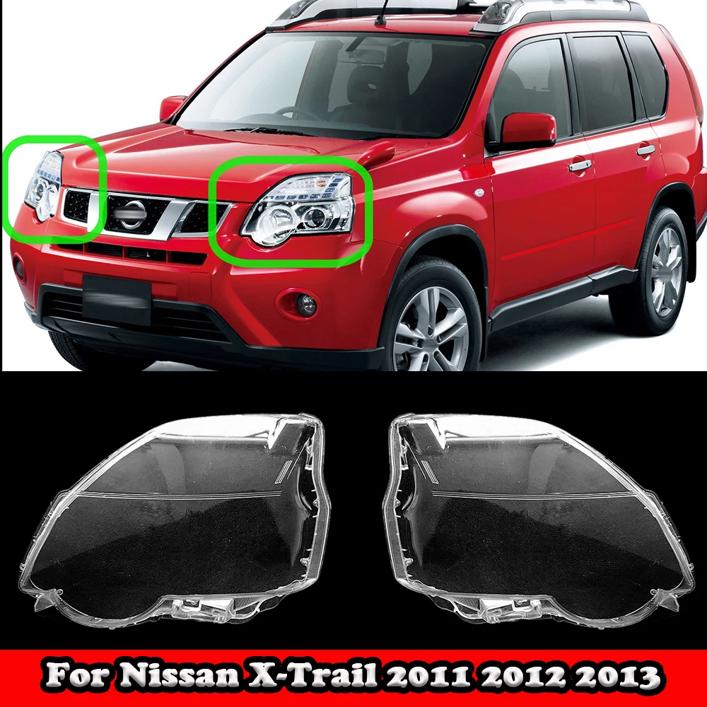 

Car Headlight Lens Cover For Nissan X-Trail 2011 2012 2013 Headlamp Cover Replacement Auto Shell Transparent Lampshade