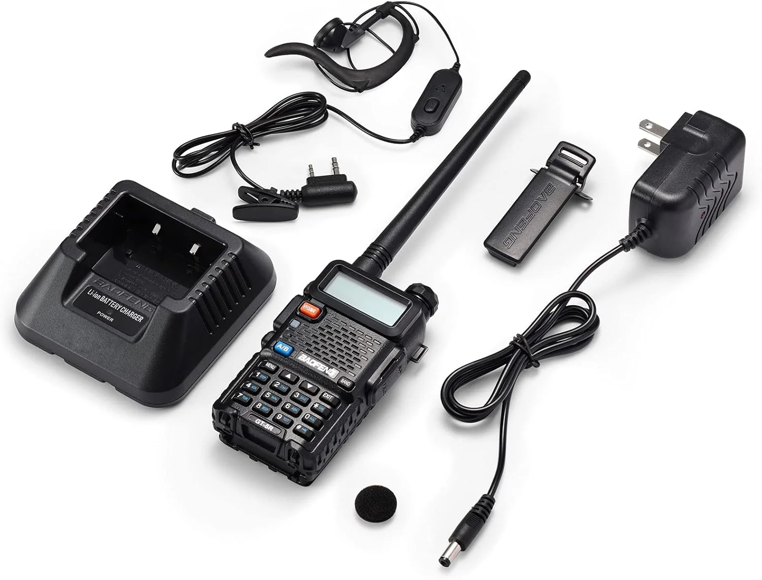 1/2 Stück BaoFeng UV-5R 5W Tri-Power Walkie-Talkie Hochleistungs-Dualband Langstrecken-Funkgerät mit 128 Kanälen Tragbares UV 5R Amateurfunk-Zweiwege-Radio