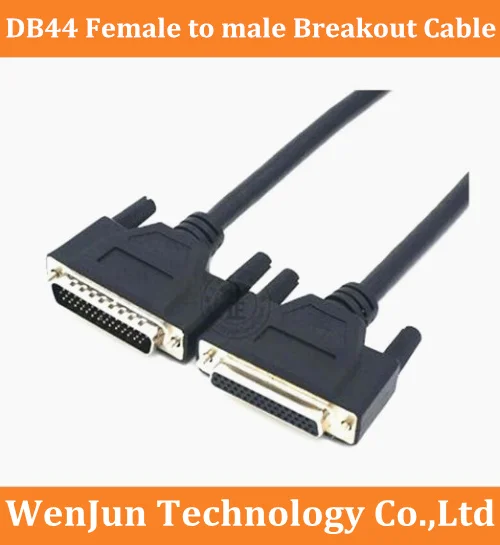 

High Quality DB44 D-SUB DR-44 44 pins Female to male Signal Terminal Breakout Connector Cable 0.5M/1.5M/3M/5M