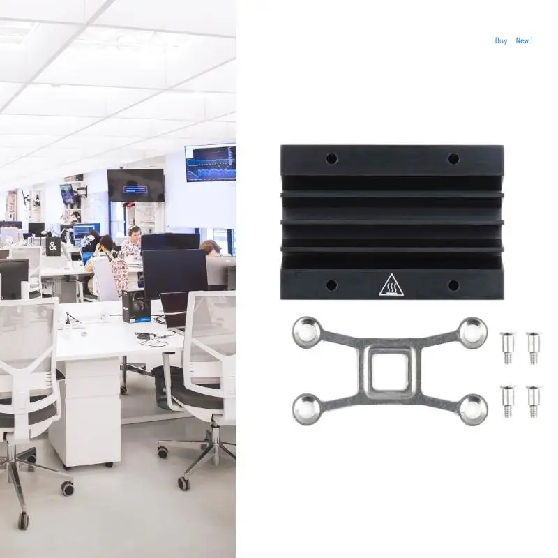 Aluminum Cooling Heat Sink Module Heat Management With Bracket Reserved Thermal Greases Heatsink Plate Bracket