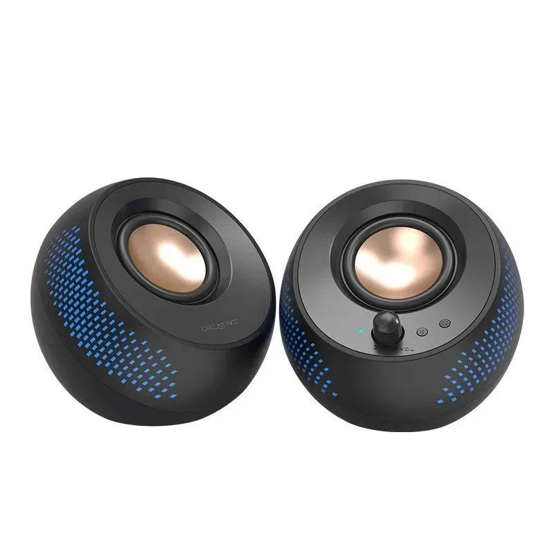 Creative Pebble X Speaker Bluetooth 5.3 Wireless Connection USB Computer Speaker RGB Wired Desktop Audio Compact Decoration