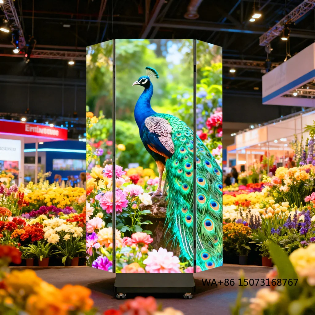 

High Brightness HD Full Color Advertising Player Led Display Screen Poster Foldable Slim Led Portable Poster