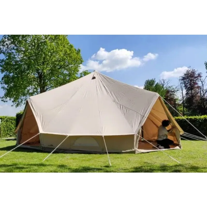 

New Design 4x6m Bell Tent Luxury Tent Wholesale 4 Seasons Outdoor Emperor Tent
