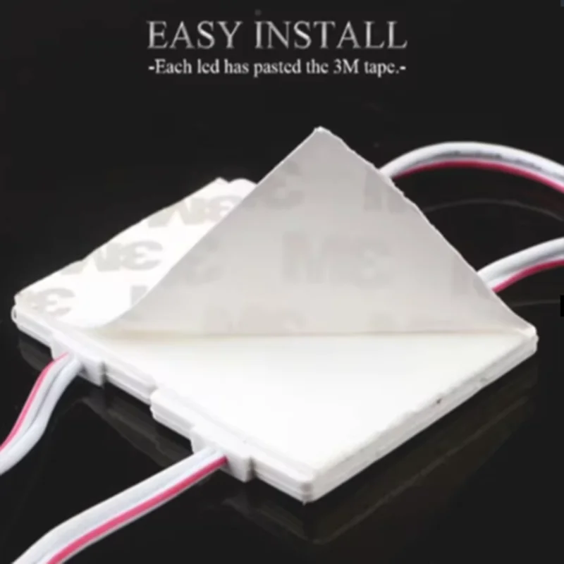 24V 2835 3LED Injection LED Module, Multicolor Light, Vanity Mirror Advertising Sign IP67 Waterproof Decor Lamp