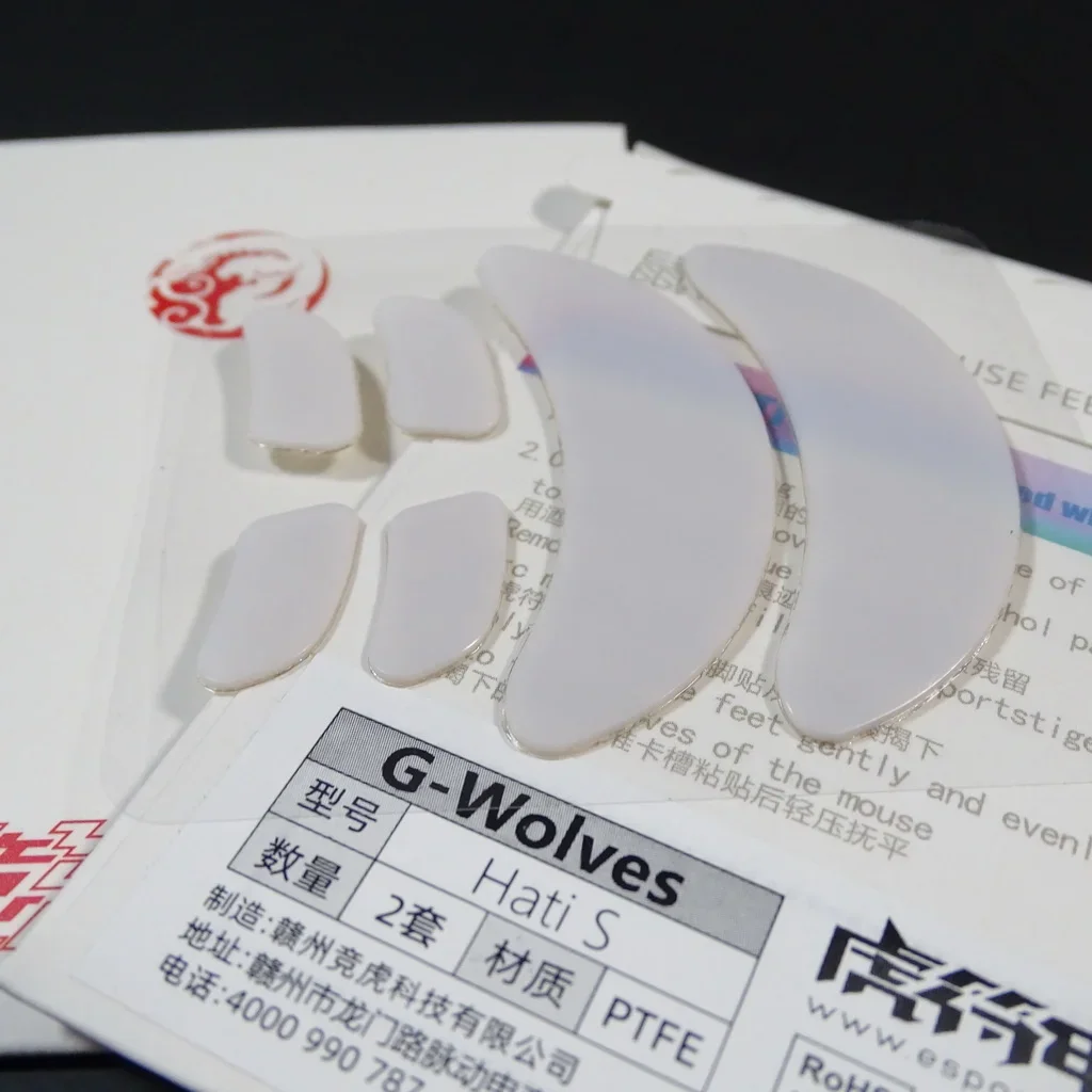 1 Pack New Original Esports Tiger Mouse Skates Mouse Feet For G-Wolves Hati S White Mouse Glides Arc 1