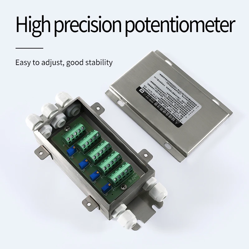 Load Cell Weighing Sensor Stainless Steel Metal Loadometer Platform Scale Sensor Junction Box  Weighing Junction Box for Sensor