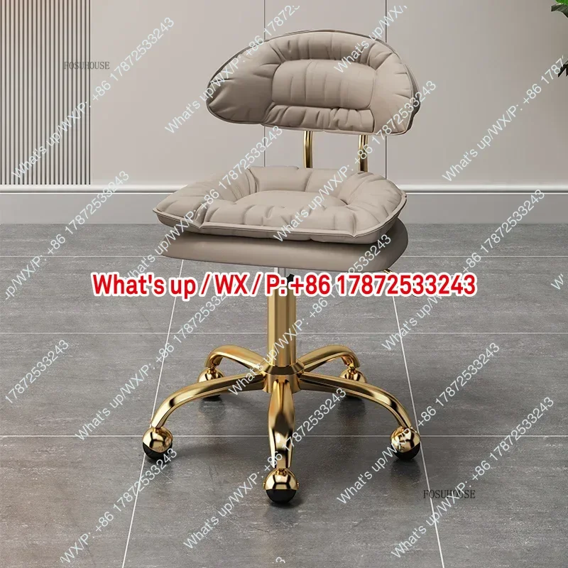 Italian Professional Barber Chair Minimalist Lift Backrest Hair Stylist Furniture Beauty Chair for Salon