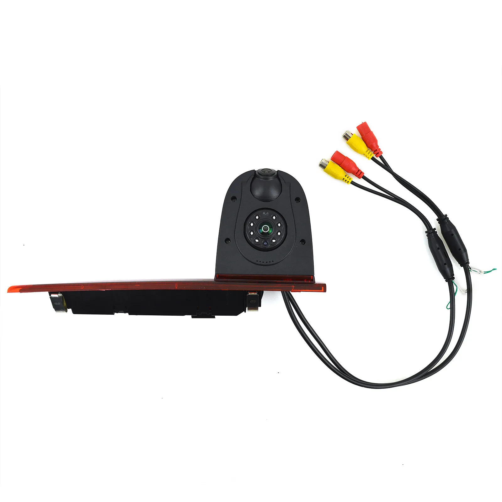 Car Rear View Reverse Camera For Ford Transit Custom with LED 2016-NightVision Parking Third Brake Light BackUp Dual Lens Camera 