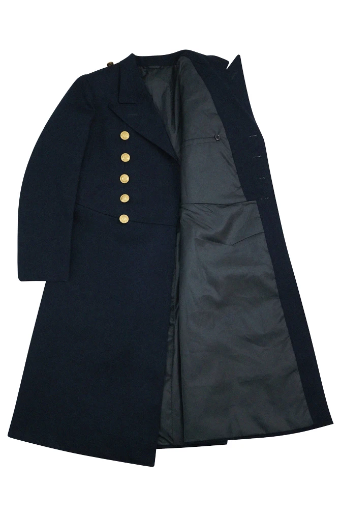 GUWG-011 WWII Allemand Kriegsmarine Officier Général Laine Bleu Marine Manteau