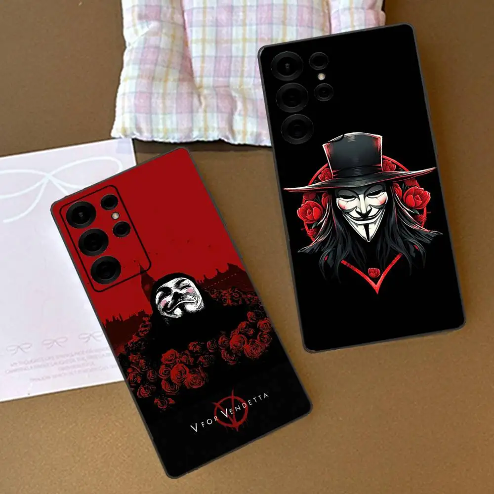 Classic Movie V For V-vendetta Phone Case For Samsung S 24 fe 25 Ultra plus 20 lite 21 30 22 23 24 22 Ultra 5G Fundas view 4