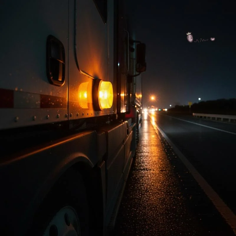 1Pcs Van Truck Side Lights Indication Lights 12V 24V Car LED Strobe Rotating Warning Light Flashing Emergency Light