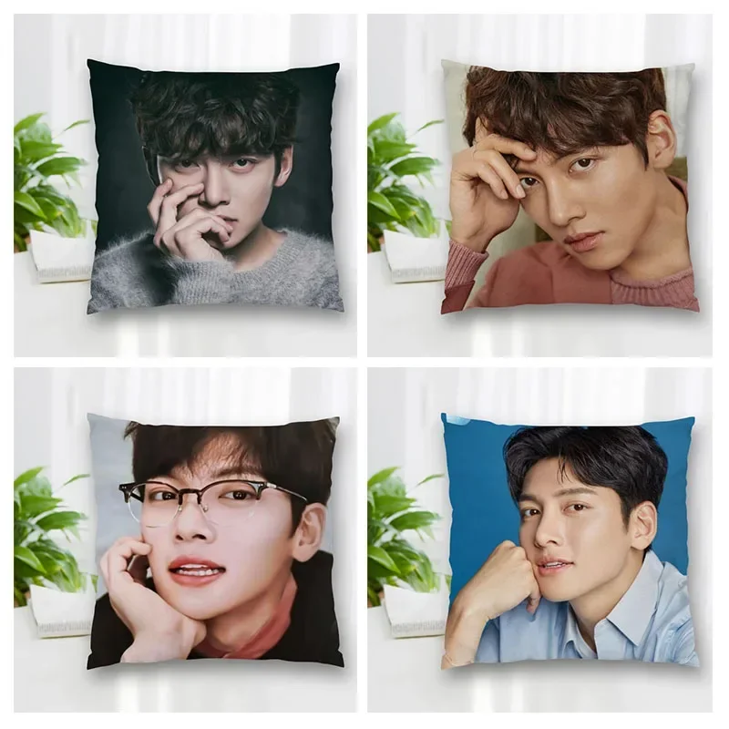 Hot Sale Custom Decorative Pillowcase Ji Chang Wook Square Zippered Pillow Cover Best Nice Gift 35X35cm 45x45cm