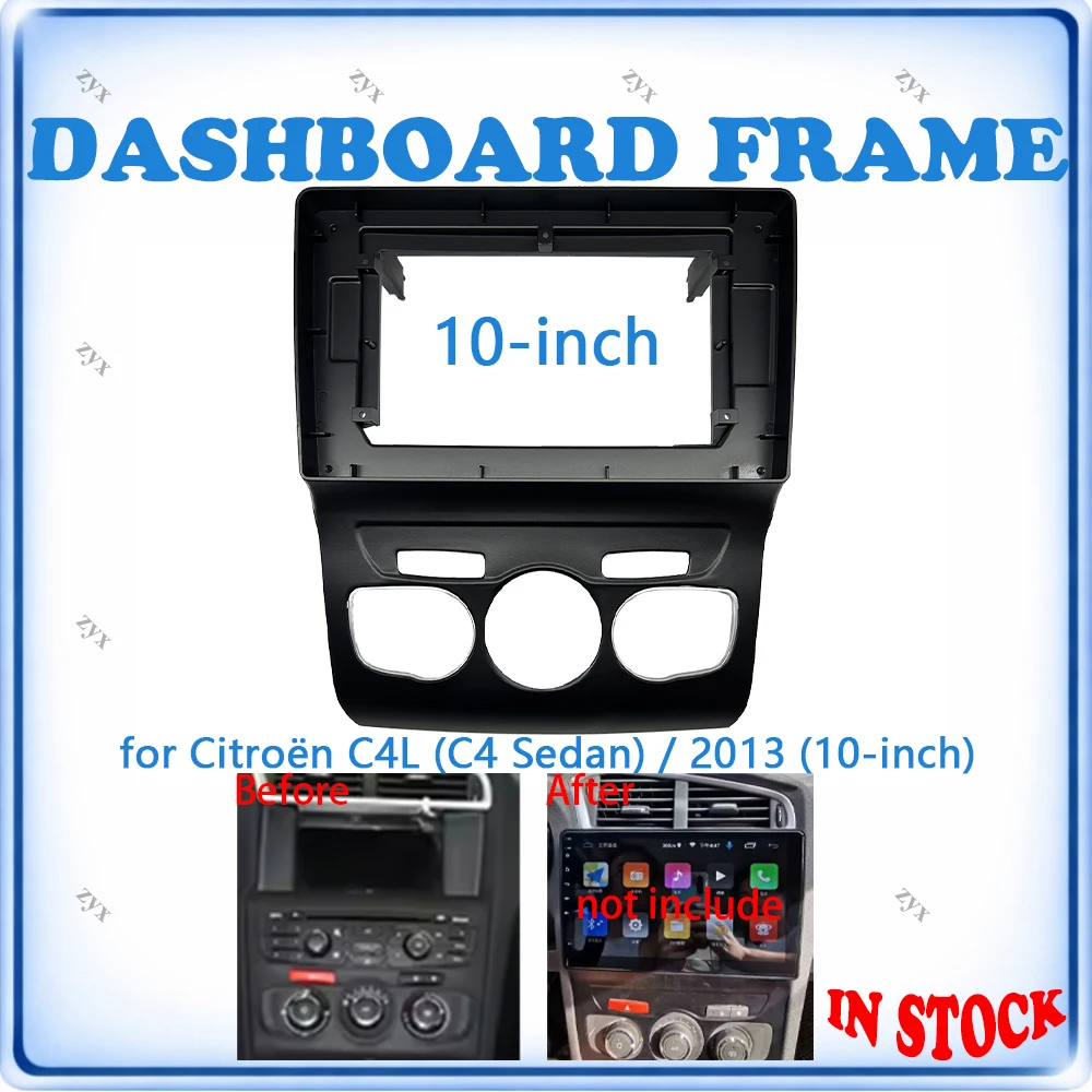 

Car Radio Fascia Frame For Citroën C4L 2013 10 inch With Canbus Decoder & Wiring Harness Car Accessories Plug & Play