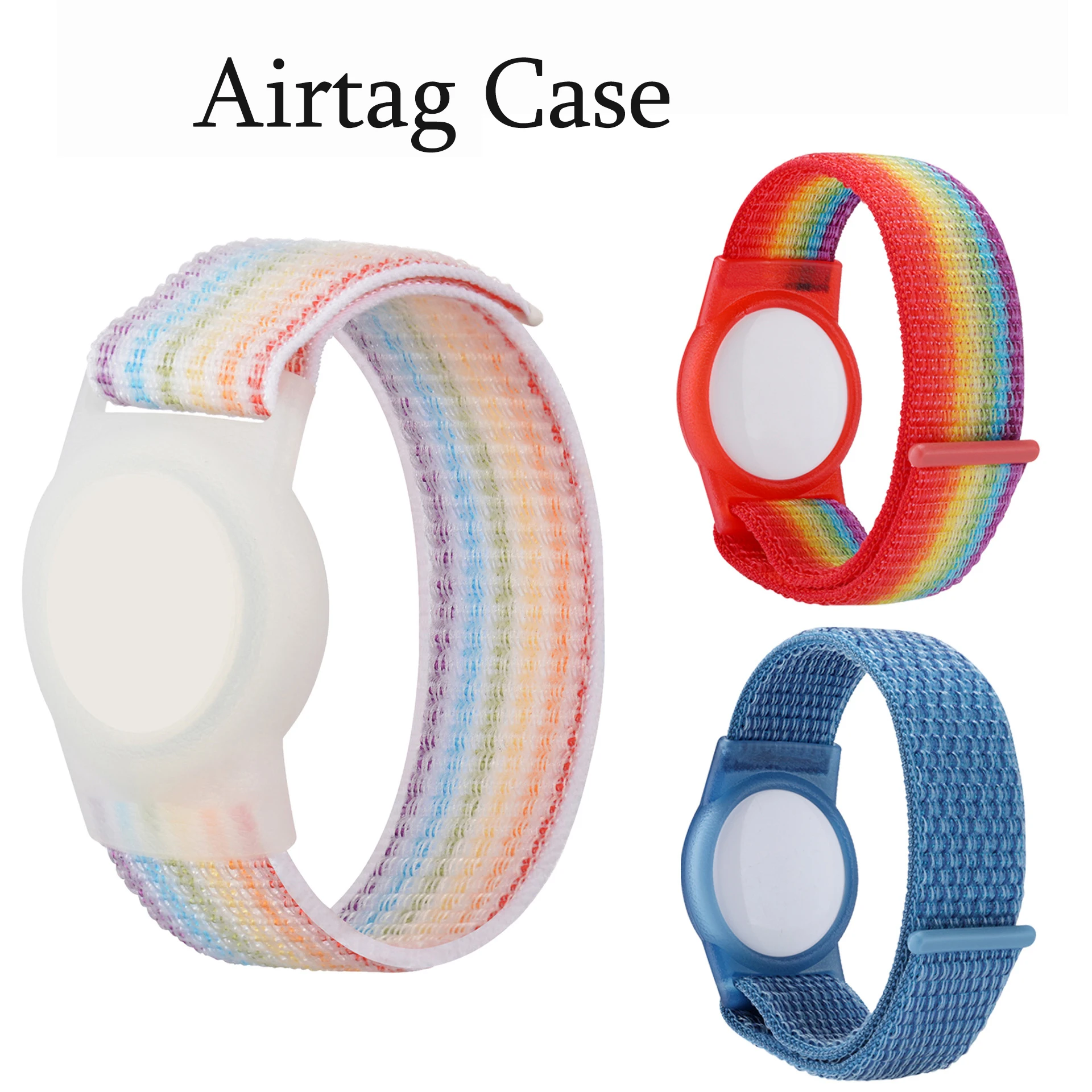 

Браслет AirTag для Apple Airtags, детский мягкий нейлоновый ремешок, держатель для Air Tag с защитой от царапин, скрытый GPS-трекер, локатор, аксессуары