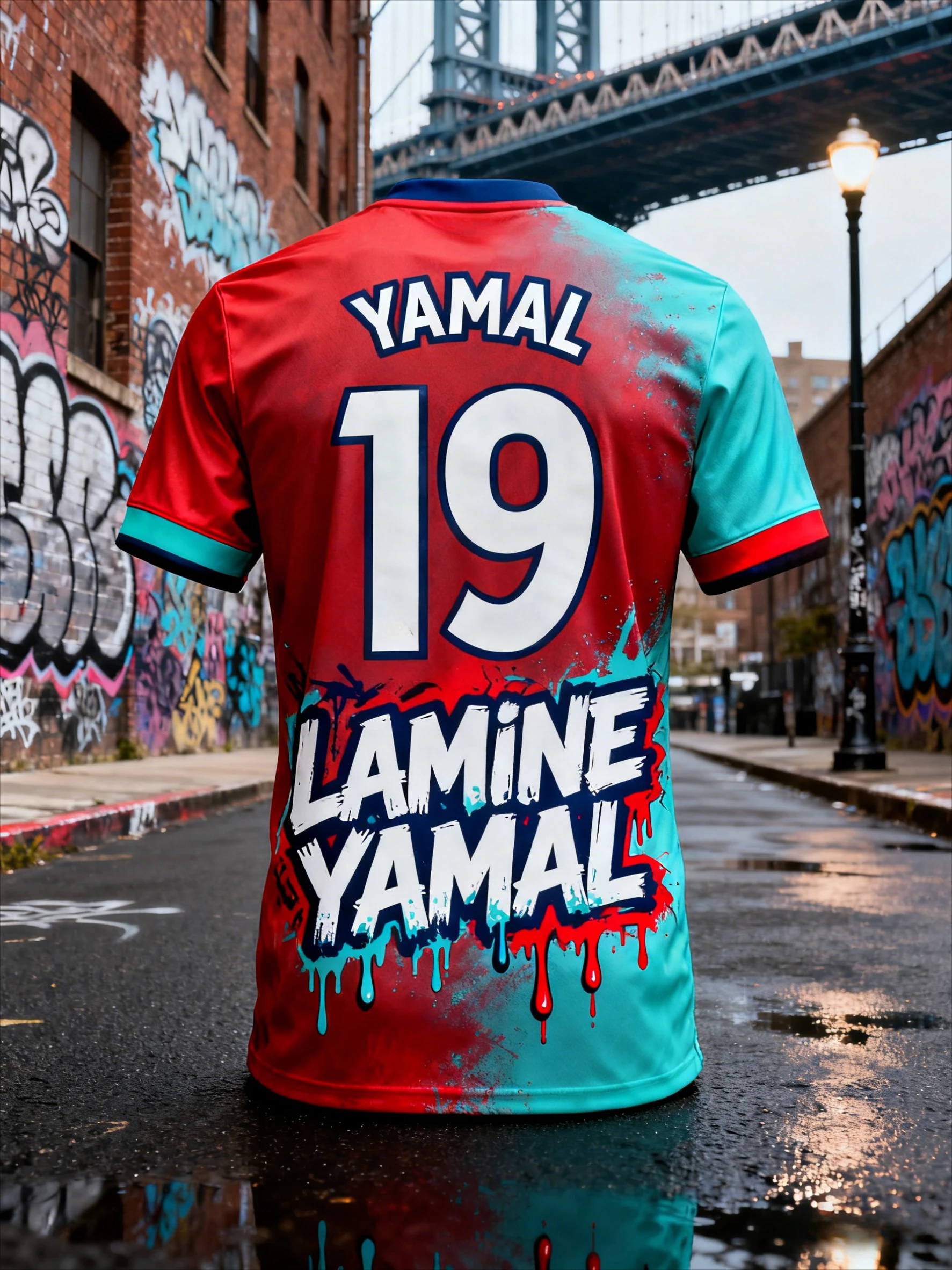 2026 Camiseta de moda esportiva 3d comemorativa Lamin Yamal Jersey, camisa de treinamento de fã, roupa casual e confortável para pais e filhos