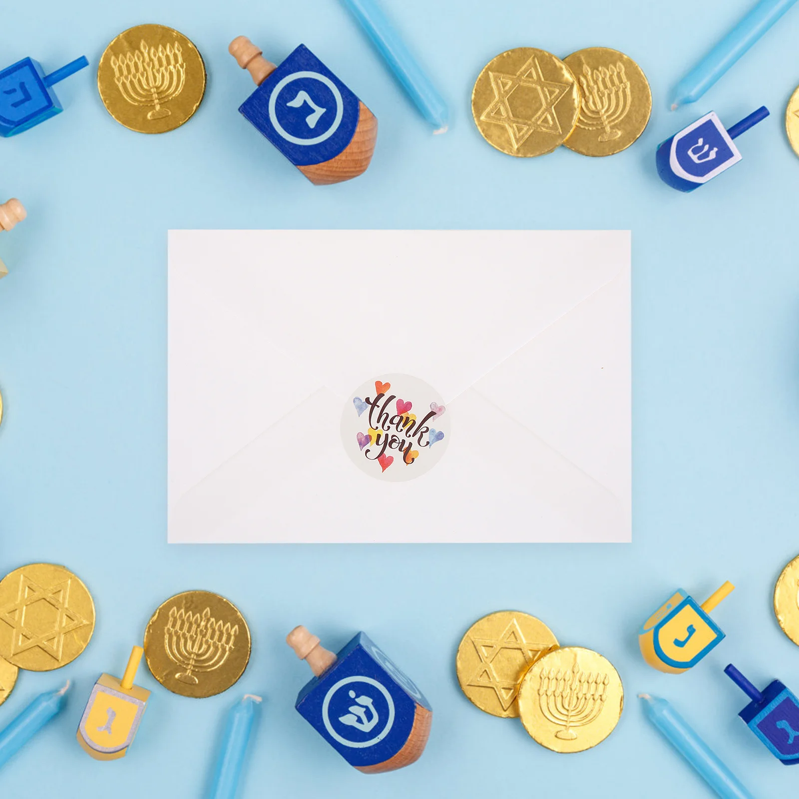 

12Pcs Hanukkah Greeting Cards Elegant Design Festival Blessing Cards Gift Set with Envelopes Greeting Card for Hanukkah