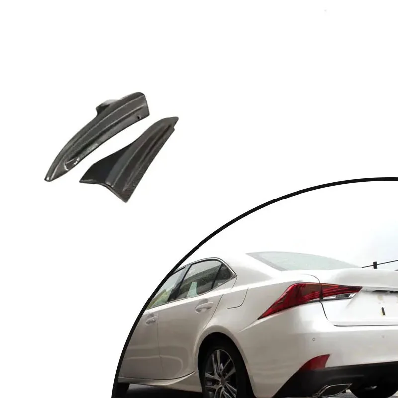 For Lexus IS200T IS250 IS350 IS300 Carbon Fiber Rear Bumper Lip Spoiler Separator Trim