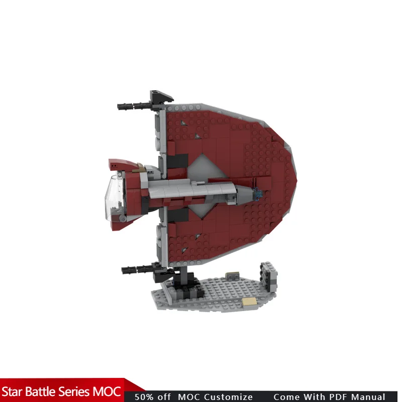 344 ชิ้น ชุดประกอบโมดูลาร์ Star Scuffle Fanblade Ginivex-Class - 75362 ของเล่นแบบประกอบเอง DIY ของขวัญวันหยุด