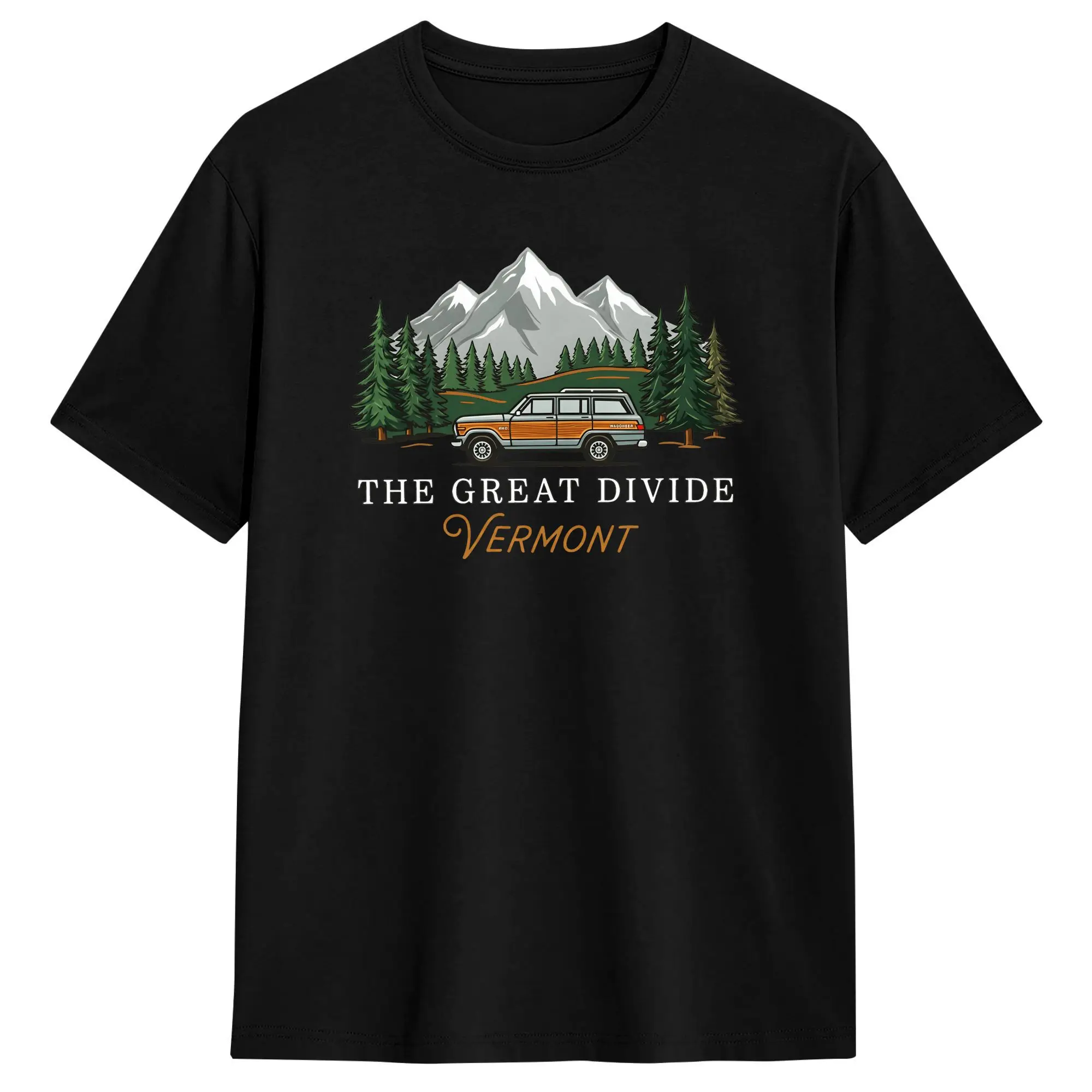 The Great Divide Vermont Noahs Kahans Song T Shirt for Men 100% Cotton Fashion T-Shirt Crewneck  Tee Shirt Short Sleeve Tops
