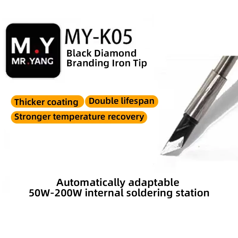 YCS M.Y-K03-I/K05-k  Interchangeable Flying Wire Pointed Soldering Iron Tips 50W-120W for Mobile Phone PCB Repair tool