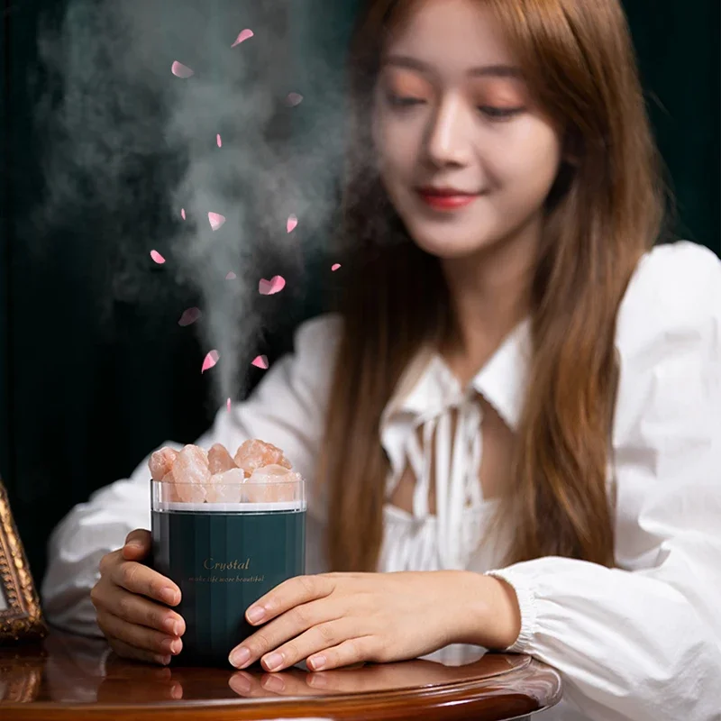 Hot sale electric aromatherapy machine ultrasonic humidifier salt stone essential oil aroma diffuses