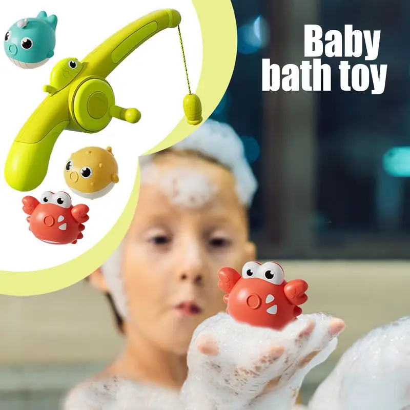 Fishing Bath Toy Magnetic Fishing Game Fun Bathtime Toys For Boys And Girls Ages 18 Months  Pool Game Educational Tub Game