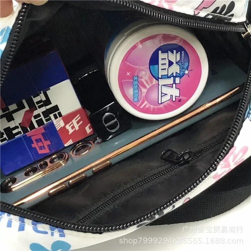 Disney Stitch Nylon Fabric Cosmetic Makeup Bag for Women Girl Travel Organizer Luxury Designer Makeup Pouch
