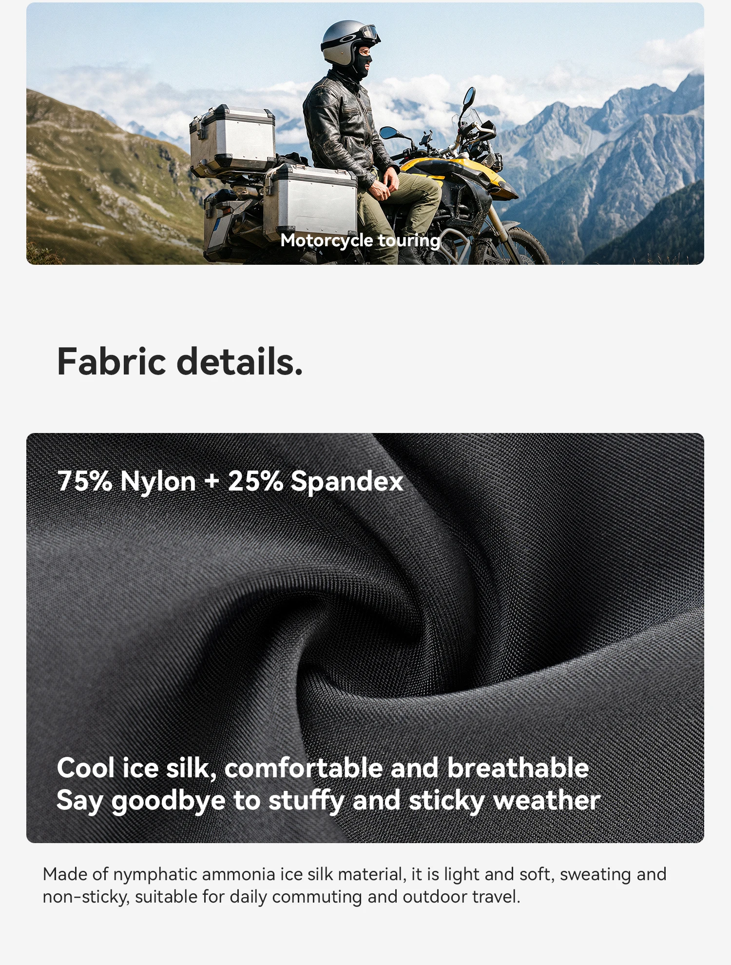 ROCKBROS Herren Eisseide Sonnenschutz Fahrrad-Vollgesichtsmaske Sommer Outdoor Winddichte Fahrrad-Motorradhelm-Kappe Hut Maske – Detail 5