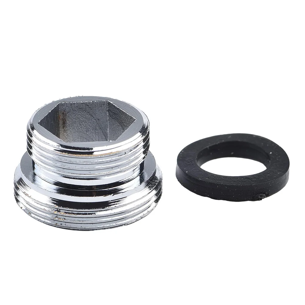 Thread Adapter Faucet Adaptor Faucet Connector Inside Thread Kitchen Tap Aerator Metal Silver Water Tap Connector