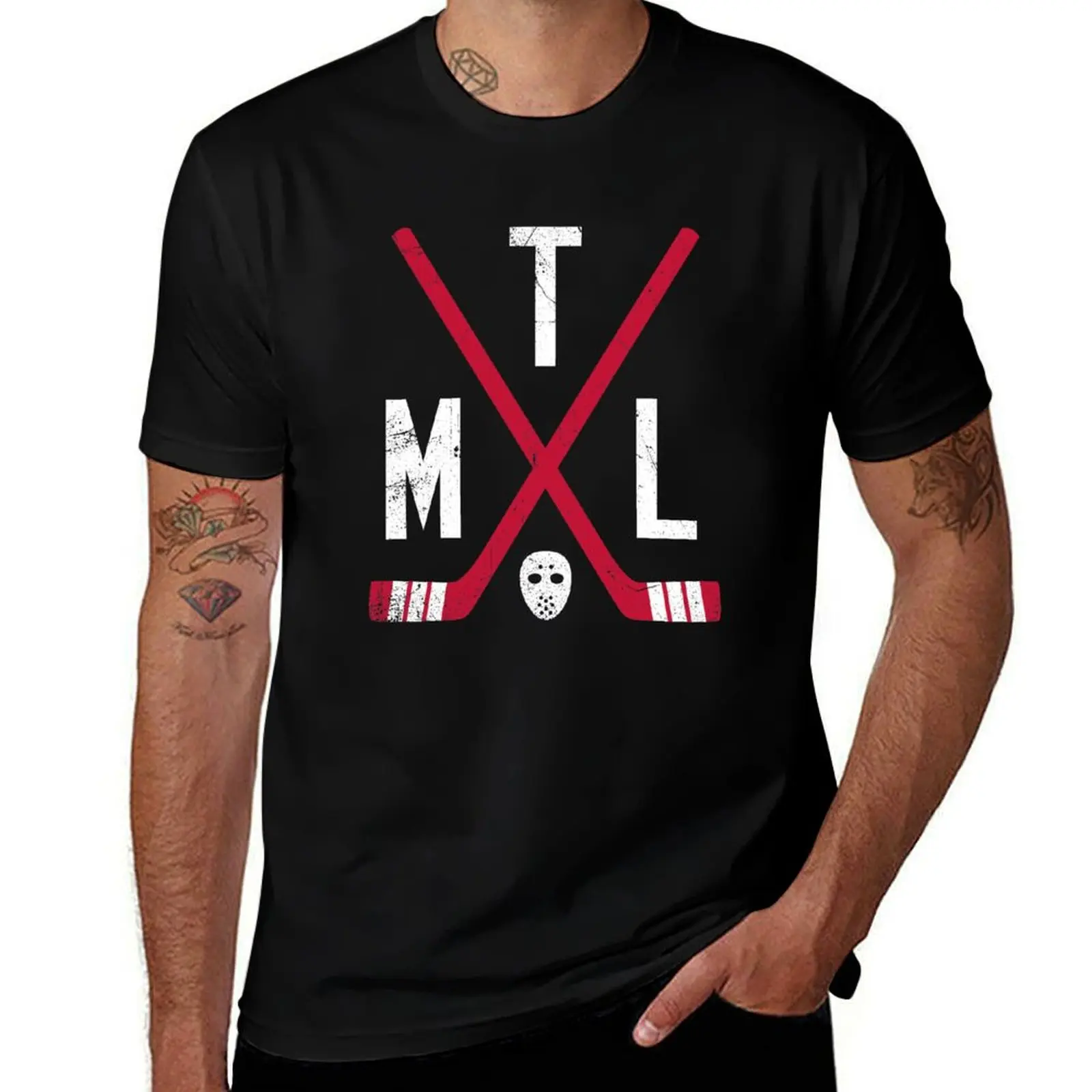 

luxury T-Shirt t Retro man t t T-Shirt shirt man - Sticks for shirt man graphic MTL shirts Blue casual