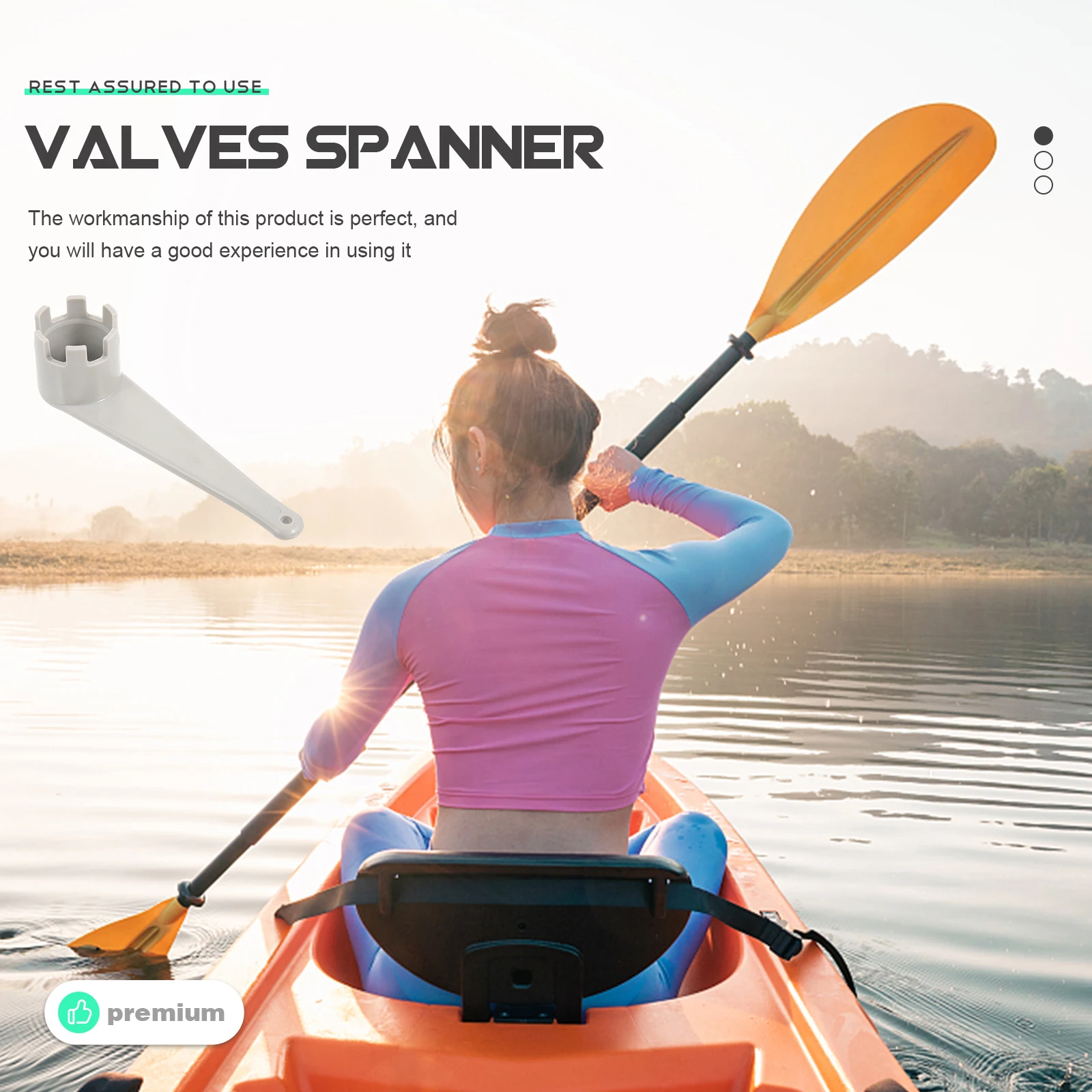 

2pcs Air Valves Wrenches for Kayak Canoe Inflatable Boat Dinghy PVC Lightweight Portable Valve Tools Accessories