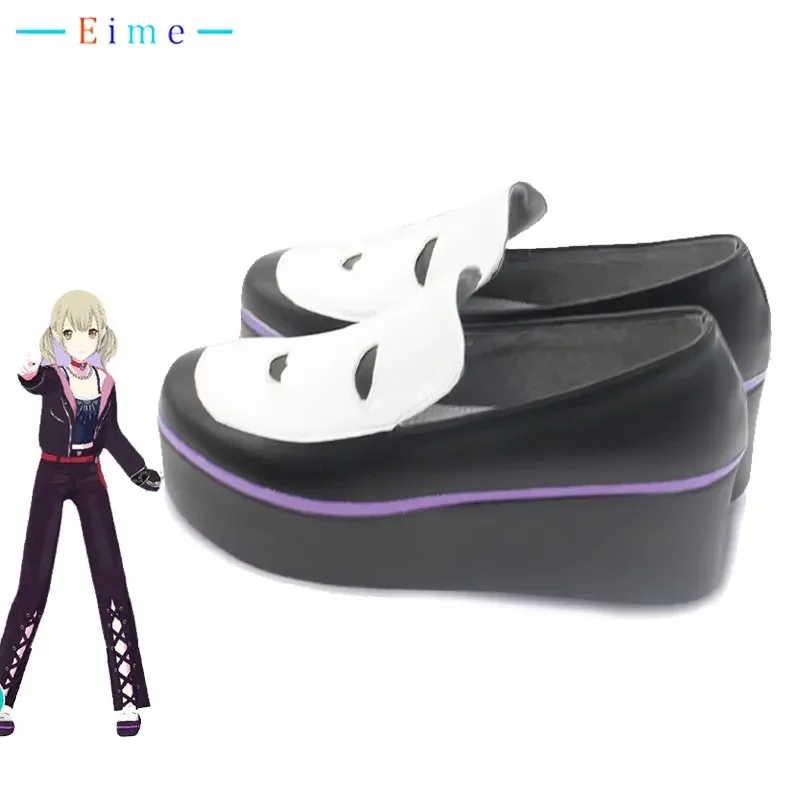 Azusawa Kohane Cosplay Shoes Game PJSK Cosplay Props Thick Sole PU Shoes Halloween Carnival Boots Custom Made