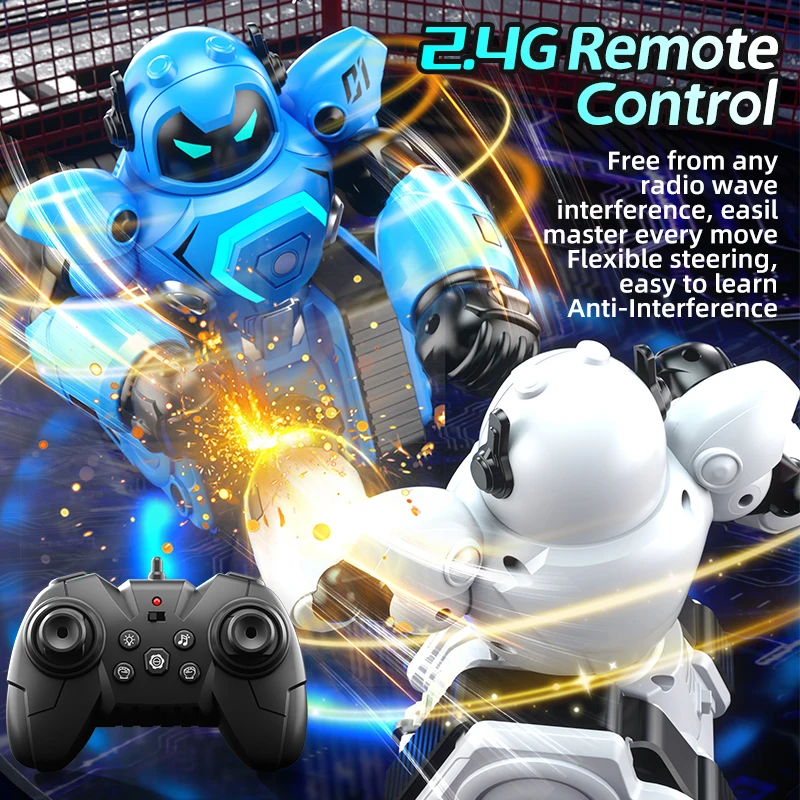 JJRC R30 parent-child interactive remote control football fighting robot double boxing remote control boy DIY children's toy