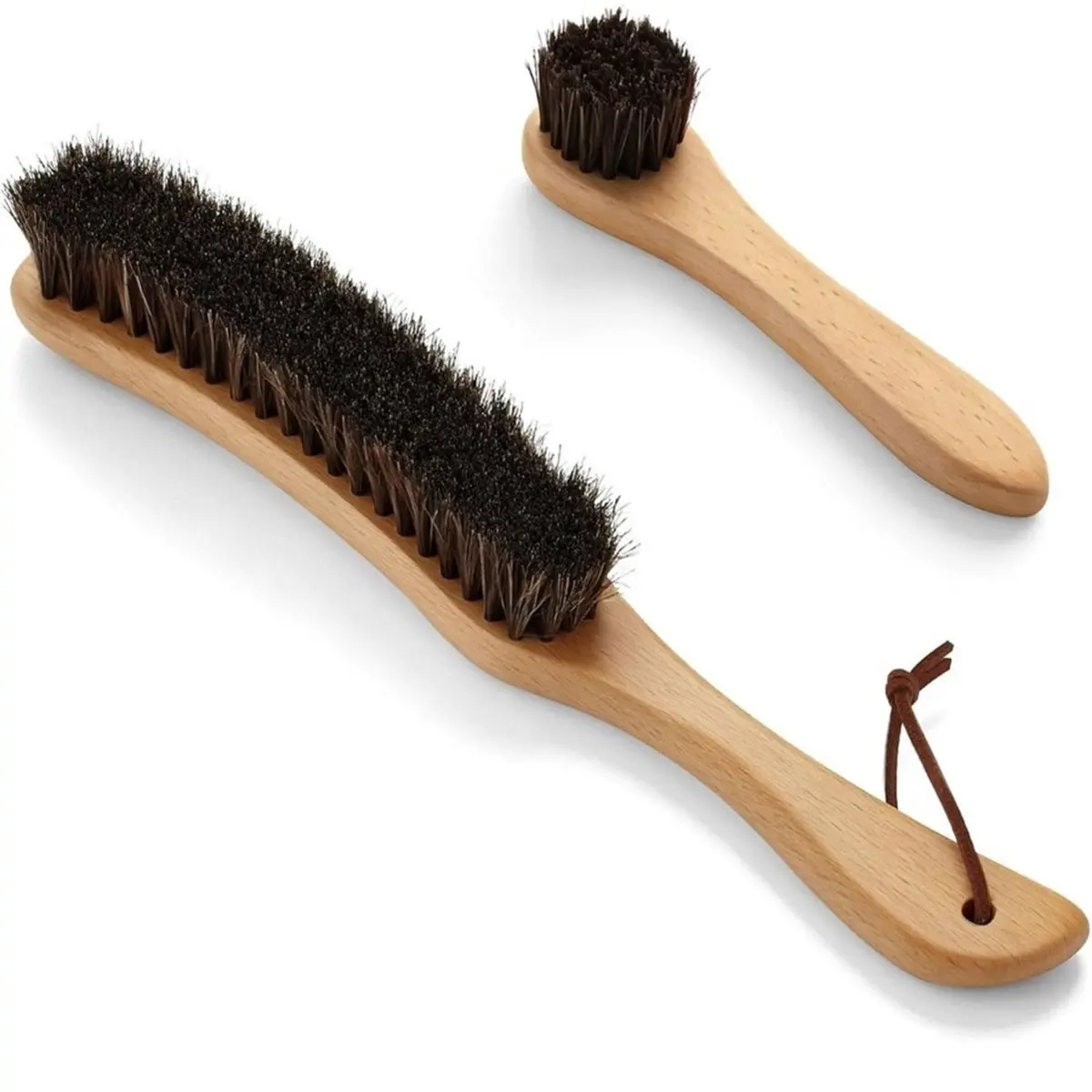 2 Pack Horsehair Brush for Sourdough Bread Proofing Basket, Counter Flour Brush Crumb Sweeper for Baking, Baseball Cap