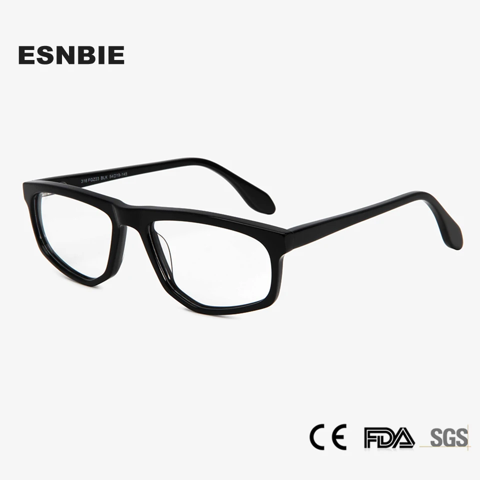 Vintage Rectangle Acetate Optical Glasses Frame Men Women Fashion Irregular Eyeglasses Male Trendy Lentes Opticos Para Mujer