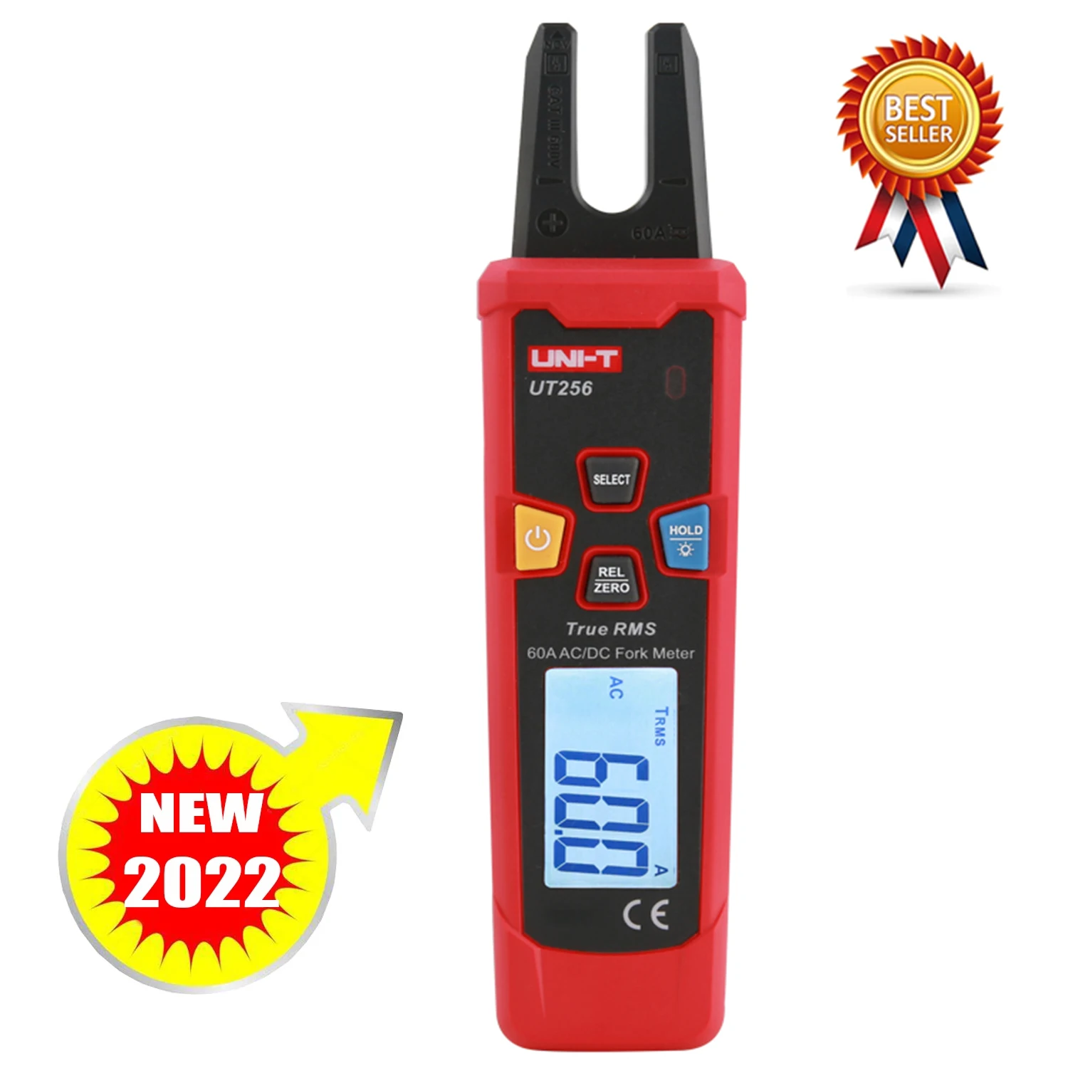 UT256B Fork-Shaped Digital Performance Stable True RMS Multimeter 200A AC And DC Current NCV Tester Capacitance Automatic UT256