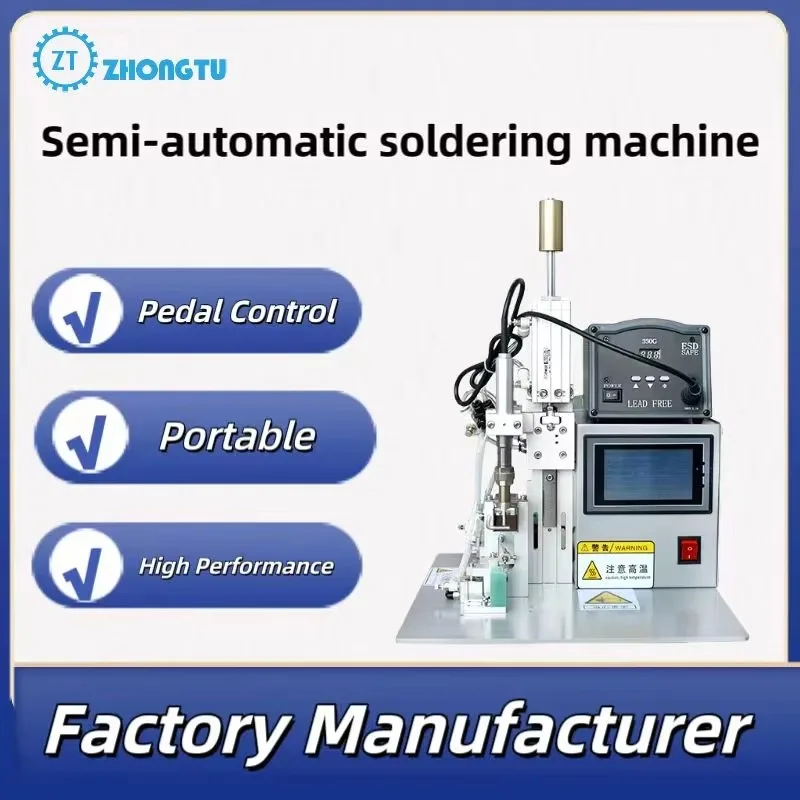 

2026Semi Automatic Soldering Machine for Data Wire Cable Circuit Board Soldering Equipment