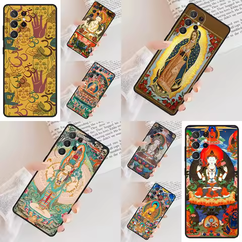 Gautama Buddha Beautiful Artwork Phone Case For Samsung Galaxy S24 S23 S22 S21 Ultra S10 Note 10 Pro S20 Plus FE S9 S8 Cover
