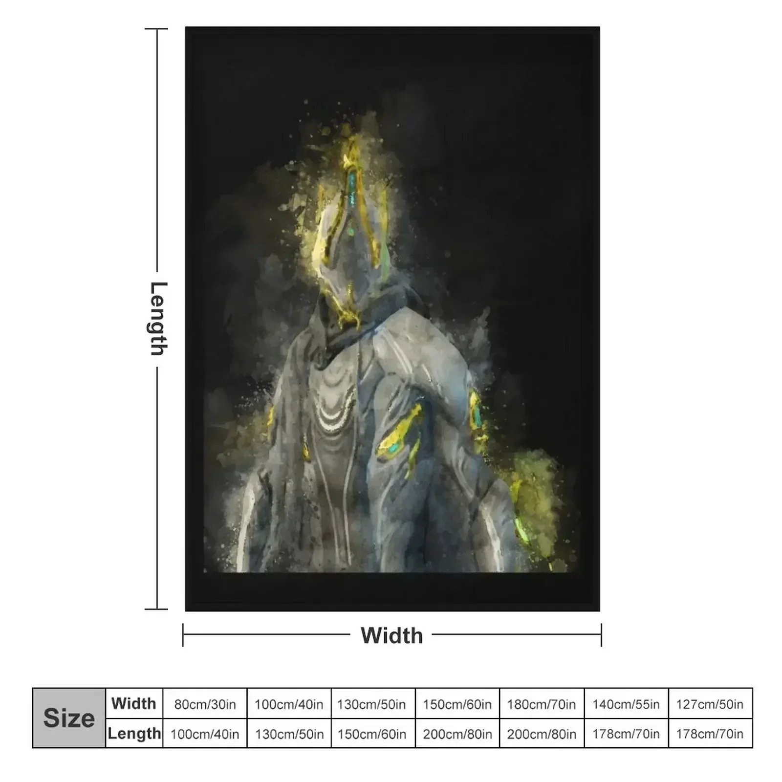 Excalibur Umbra - Warframe Throw Blanket bed plaid for sofa Luxury Brand Thins manga Decorative Sofa Blankets