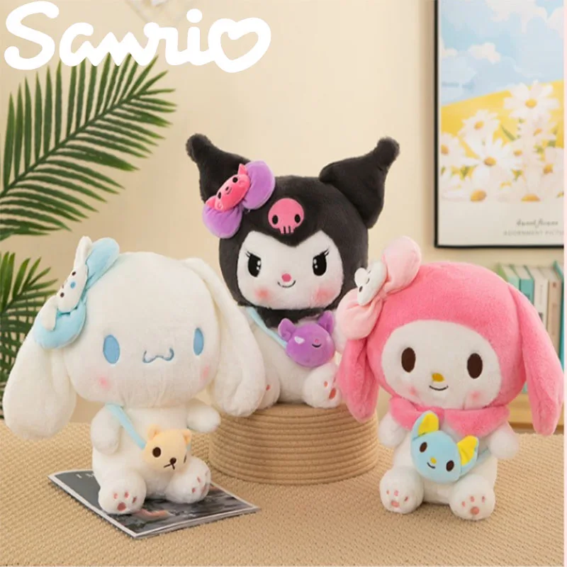 

Sanrio kawaii Kuromi плюшевые куклы 40/50 см My Melody Cinnamoroll мягкие набивные животные Аниме фигурки подушки мультфильм Декор детские игрушки