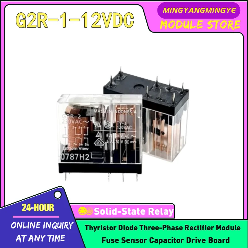 5PCS G2R-1-12VDC G2R-1-24VDC G2R-2-5VDC G2R-2-12VDC G2R-2-24VDC G2R-2-48VDC G2R-1-E-12VDC G2R-1-E-24VDC G2R-1-E-48VDC RELAY NEW