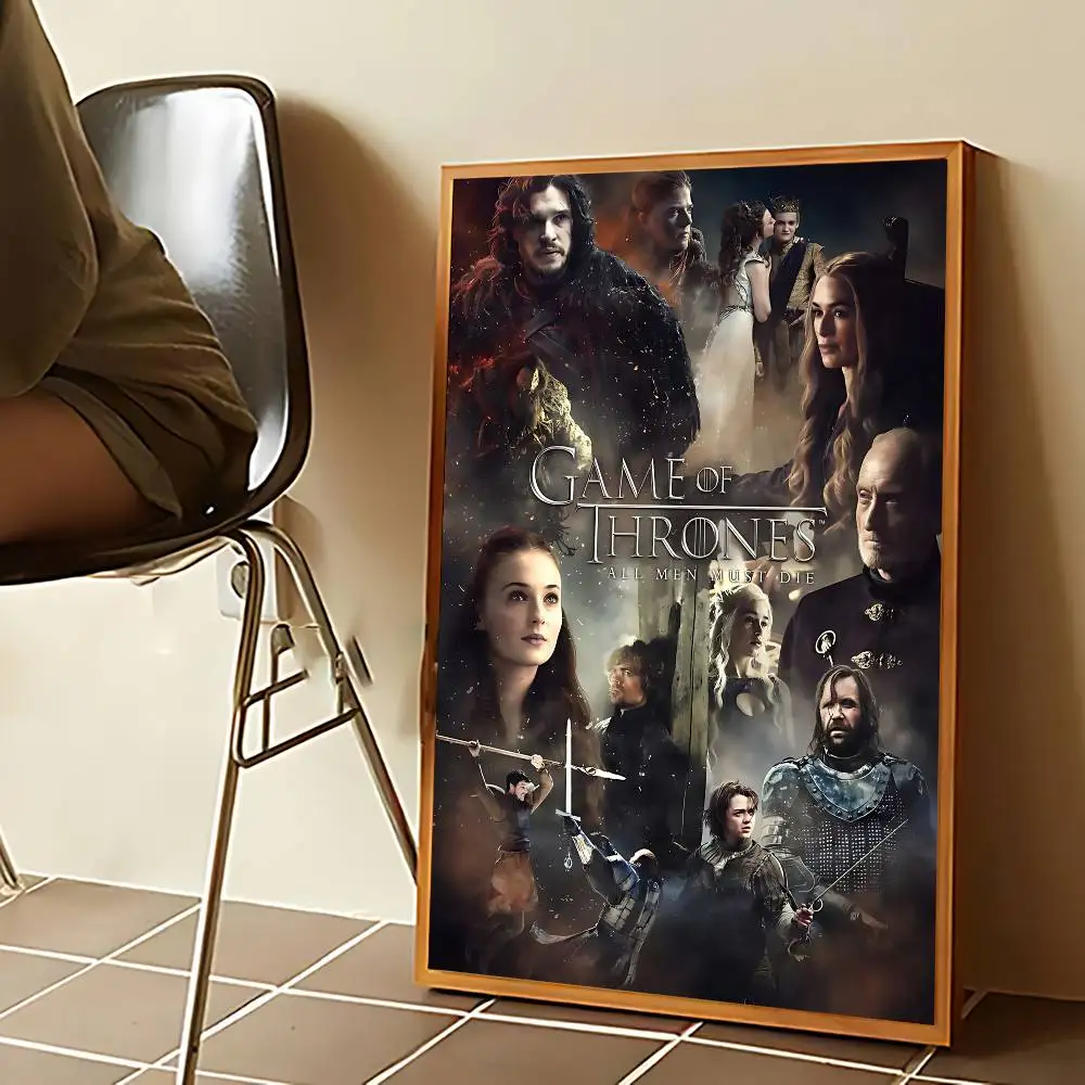 لعبة T-ThroneS W-Western ملصق كرافت نادي بار ورقة ملصقات عتيقة جدار الفن اللوحة غرفة نوم دراسة ملصقات #5