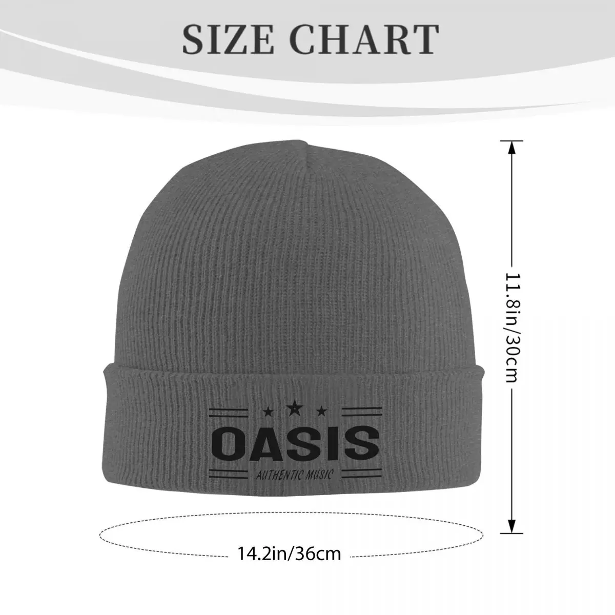 Oasised Music Knitted Hat Beanie Autumn Winter Hat Warm Hip-hop Cap for Men Women