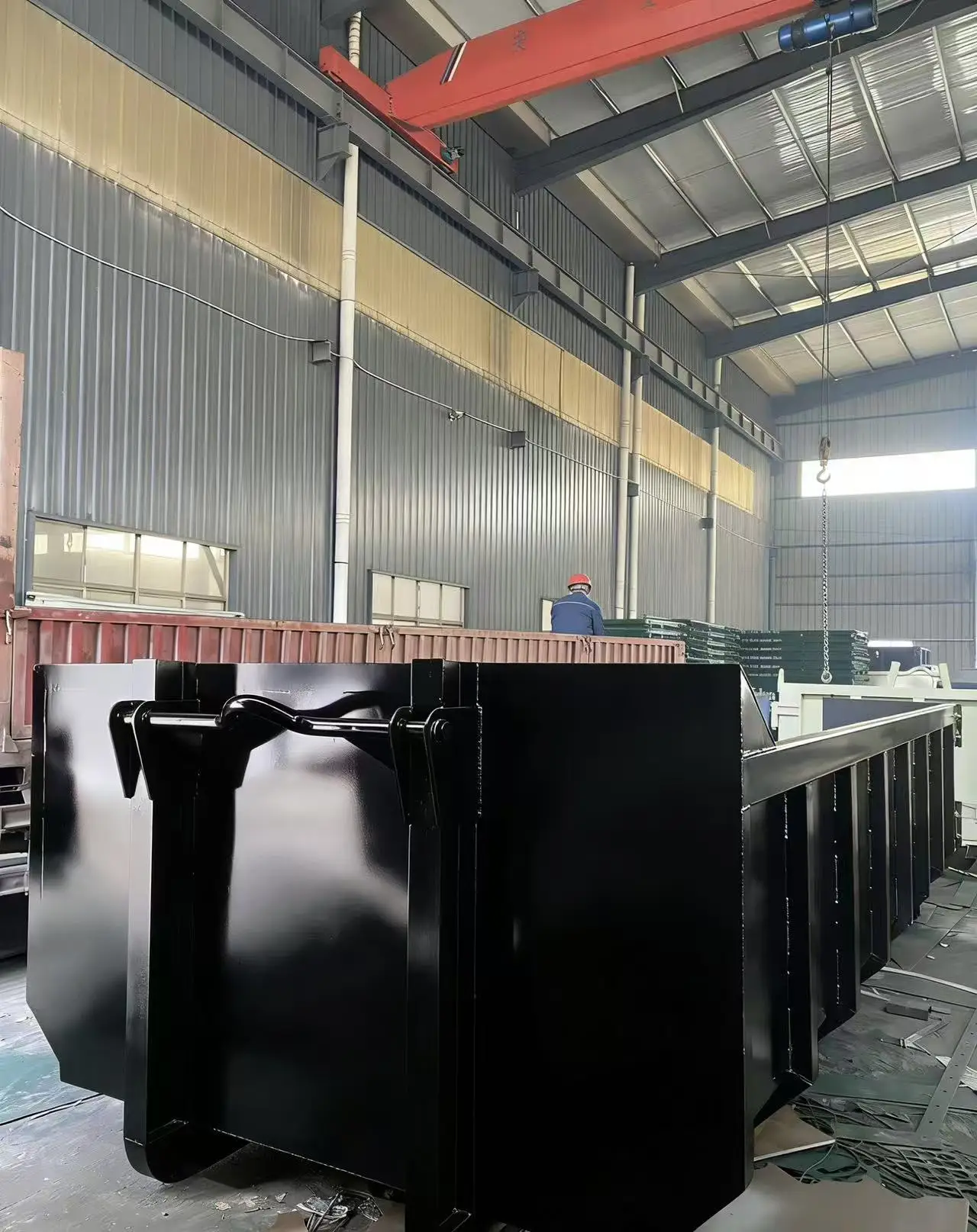 Hook Lift Dumpster Steel Garbage Container Factory Direct Supplier