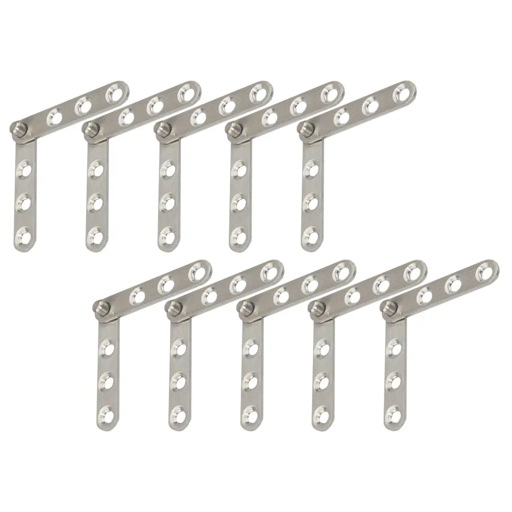 

10pcs One-line Hinge Hidden Door Heavy Duty Small Stainless Steel Invisible 360 Degree Rotating Pivot Cabinet Hinges