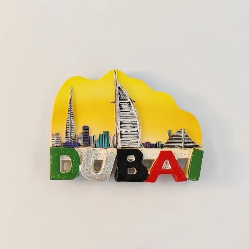 Dubai Fridge Magnets the Middle East Travelling Souvenirs Fridge Stickers Home Decor Wedding Gifts Photo Wall Magnetic Stickers