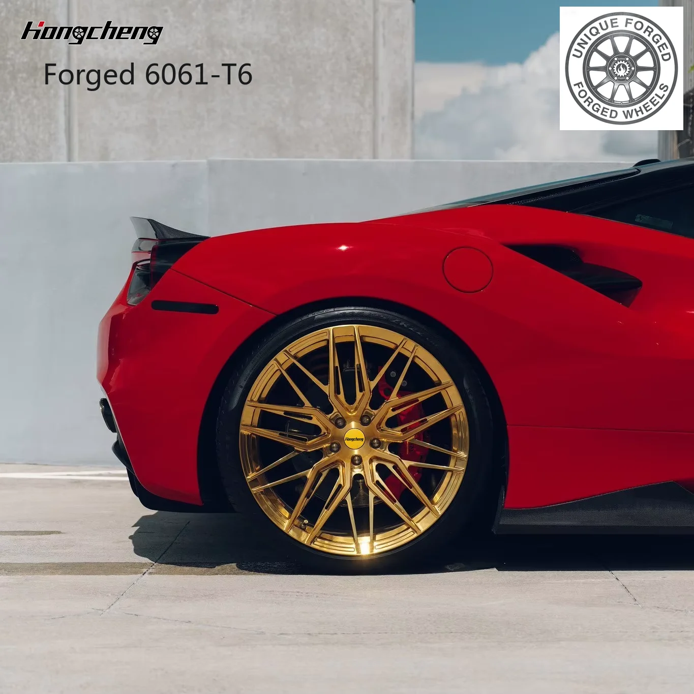 

2026 New Design Gold Spoke 17 18 19 20 21 22 23 24 Inch Alloy Car Rims 5X114.3 5X120 Forged Wheels