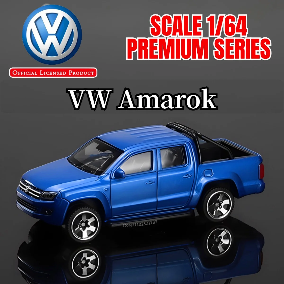 1:64 VW Amarok Pickup Replica Car Model Scale Lamborghini BMW Diecast Miniature Art Mini Vehicle Boutique Gift Kid Boy Toy